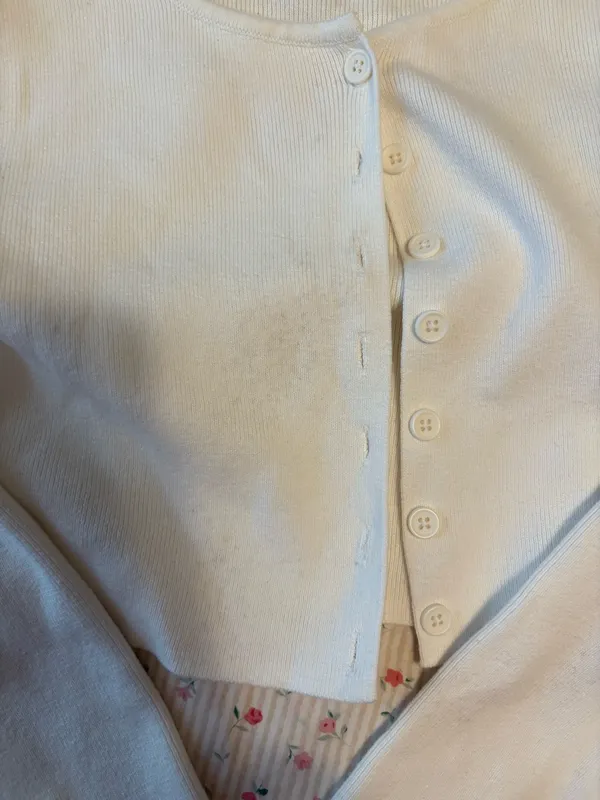Brandy Melville White Long Sleeve Crop - Image 4