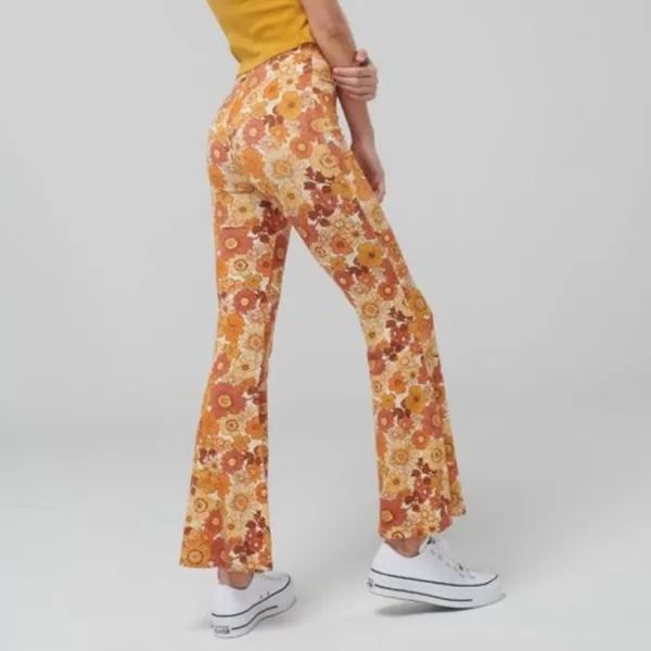 Ghanda Rosa Flares Retro Floral Bell Bottom Pants - Image 2