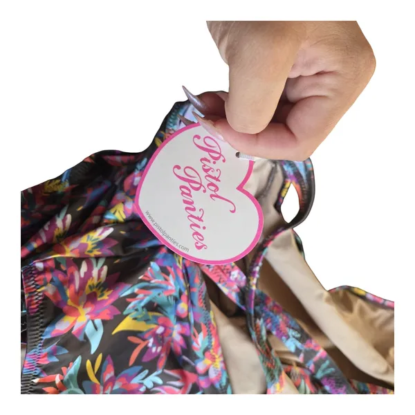 ASOS Pistol Panties Floral One-Piece Swimsuit Size: 10 - Image 5