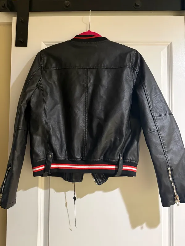 BLANKNYC Jacket Leather Black Small Women’s Faux - Image 3