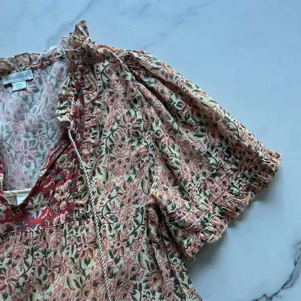 Sundance Fields of Beauty Tiered Peasant Dress XS FINAL PRICE - Image 7