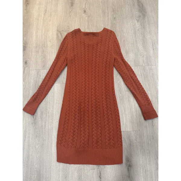 Peruvian Connection Pointelle Knit Long Cardigan Duster Sweater XS - Image 10