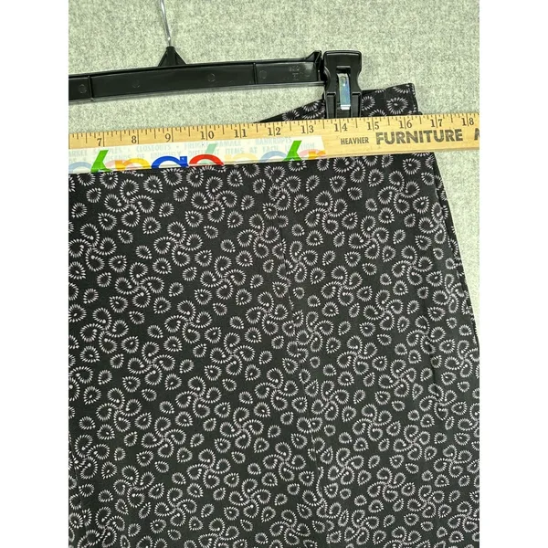 Vintage George Skirt Aline Womens Large Stretch Black Knee Length‎ Pul On - Image 5
