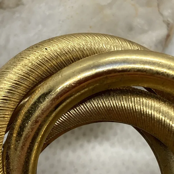 Vintage Lot of 3‎ Gold Tone Pin Brooch Circular Round Napier Interlocking Circle - Image 11