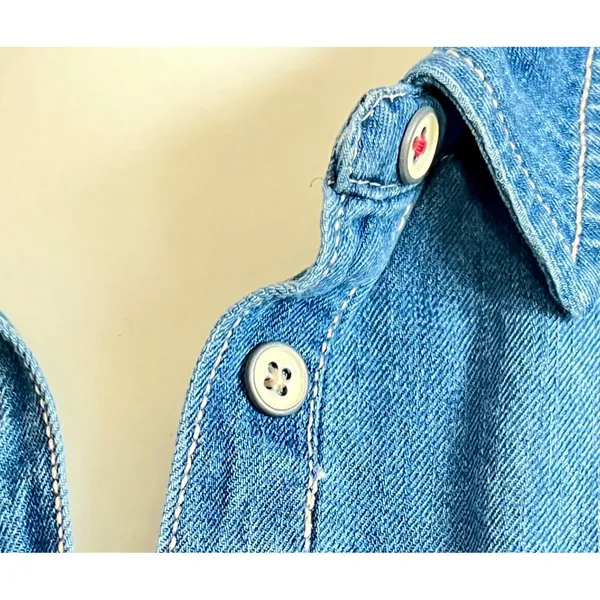 Anthropologie Pilcro Women's Chambray XS‎ NWT Cottagecore Prairie Minimalist - Image 4