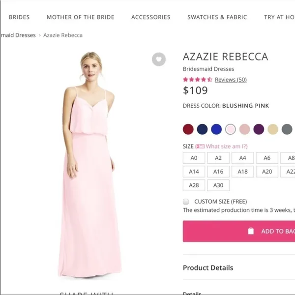 Azazie Rebecca Maxi Gown Dress in Grape - Image 5