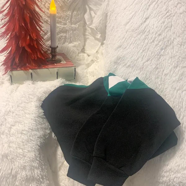 Women’s Cropped Hoodie Sweatshirt Green Size 1X - Image 8