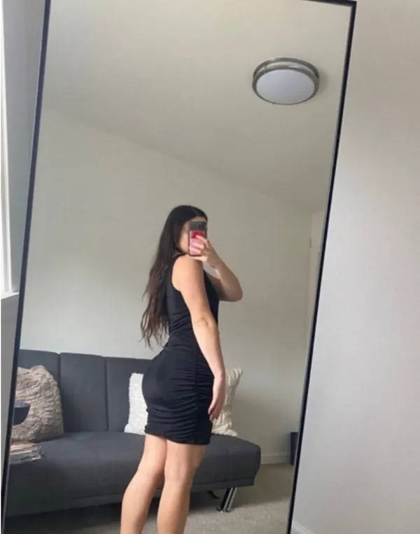 Black mini dress Size L - Image 3
