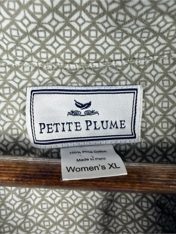 Petite plume Geo Classic Lightweight Pima Cotton Pajamas size XL - Image 3