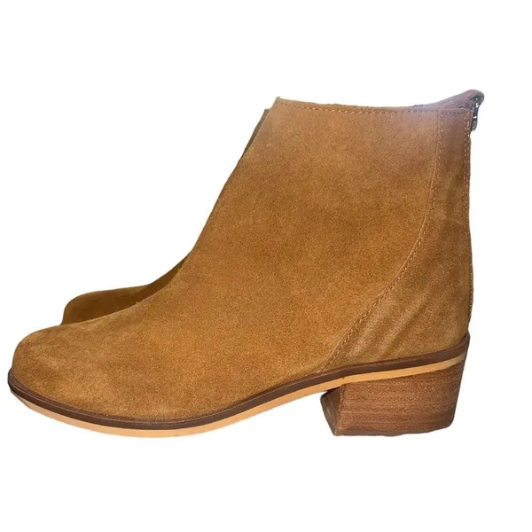 NWOT Steve Madden Legally Ankle Booties Womens 5.5 Brown Back Zip Block‎ Heel - Image 2