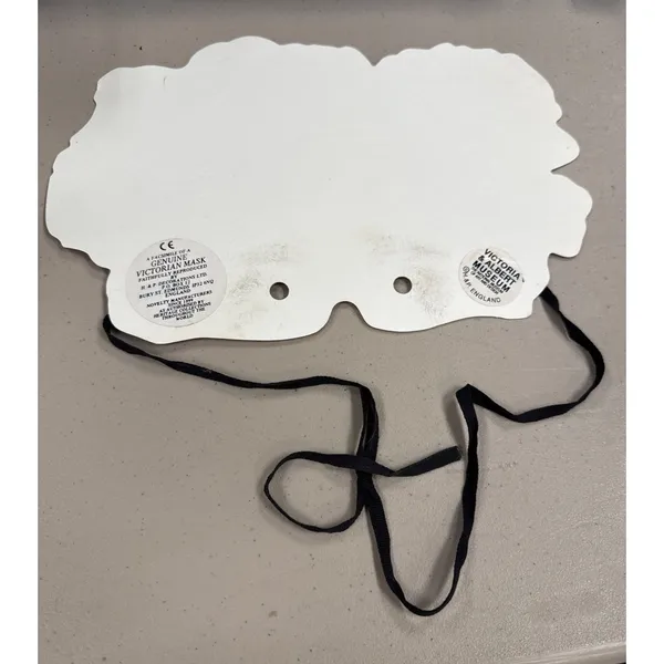 Lady‎ with Red Feathered Hat, Diecut Paper Mask, Halloween/Masquerade/Costume - Image 4