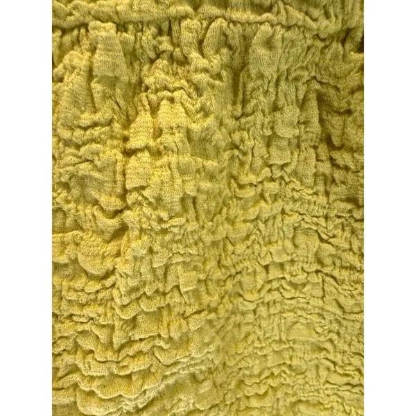 A Beautiful Soul Chartreuse Flutter Sleeve Tiered Top women sz 2X - Image 2
