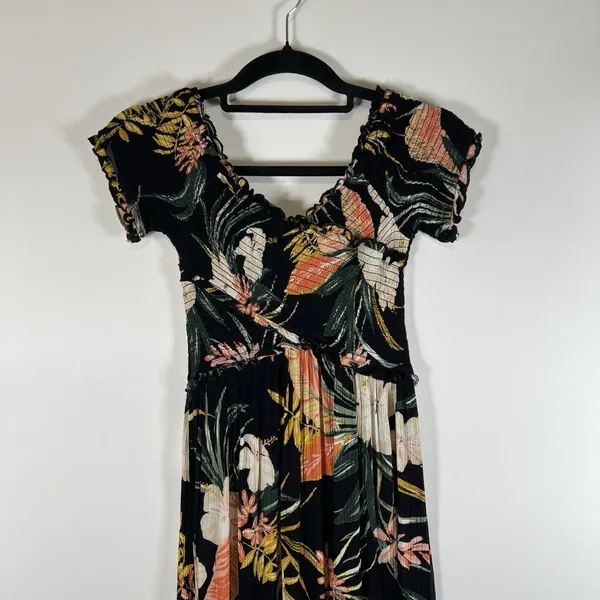 Women's Patrons of Peace‎ Floral Maxi Dress Size XS Tropical Beach Vacation - Image 5