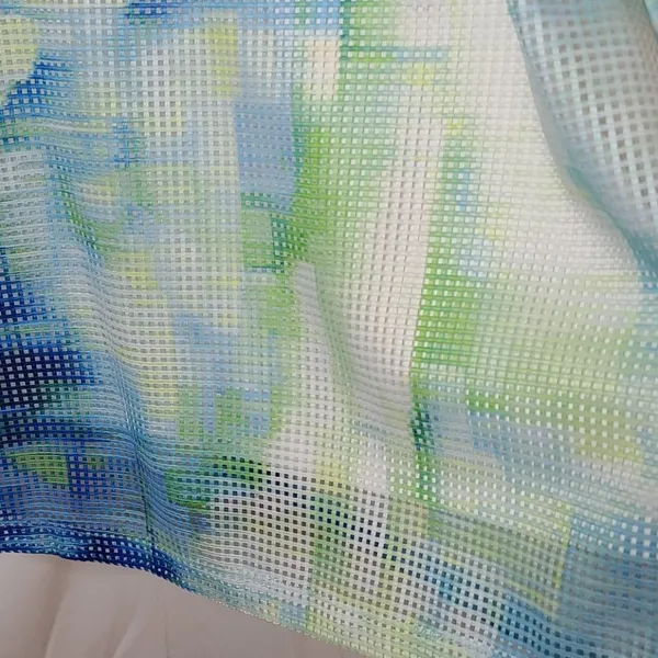 Julia Jordan sleeveless blue abstract mesh shift dress sz 6 - Image 6