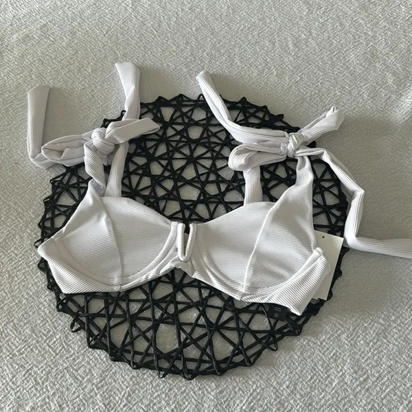 Beach Riot Blair Underwire Bikini Top, White, Small, $118 - Image 4