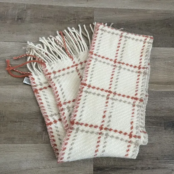 Banana Republic Factory Lambs Wool Blend Fringe Scarf 64x9 In - Image 4