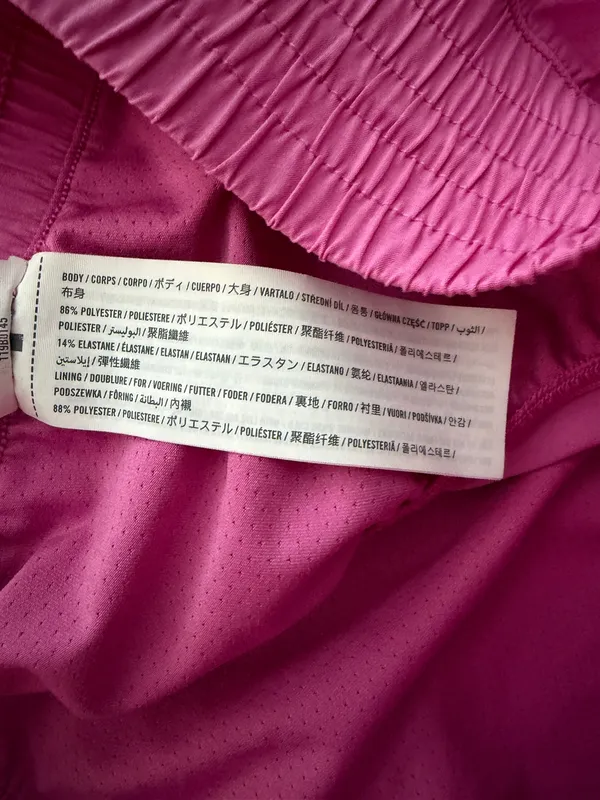 YPB Abercrombie motionTEK Women's Lightweight Pink Athletic Shorts Size L - Image 5
