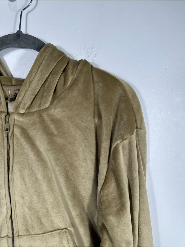 SKIMS Velour Zip-Up Hoodie‎ Size Large Soft Plush Lounge Y2K Athleisure - Image 5