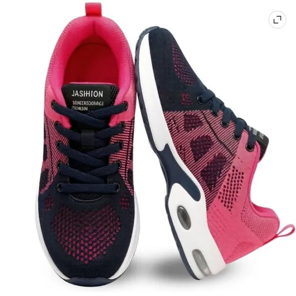 BRAND NEW ~ Women's Blue & Pink Lightweight Walking Shoes Mesh Sneakers ~ 8 1/2 - Image 2