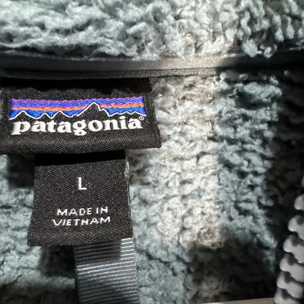 PATAGONIA Los gatos 1/4 zip/Abalone blue/womens L Shirt - Image 3