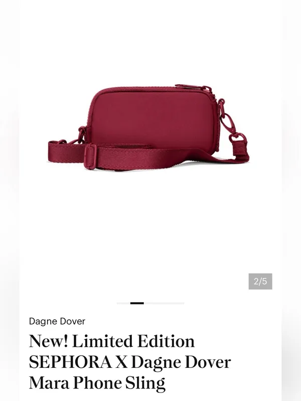 Limited Edition SEPHORA X Dagne Dover Mara sling bag NWOT - Image 10
