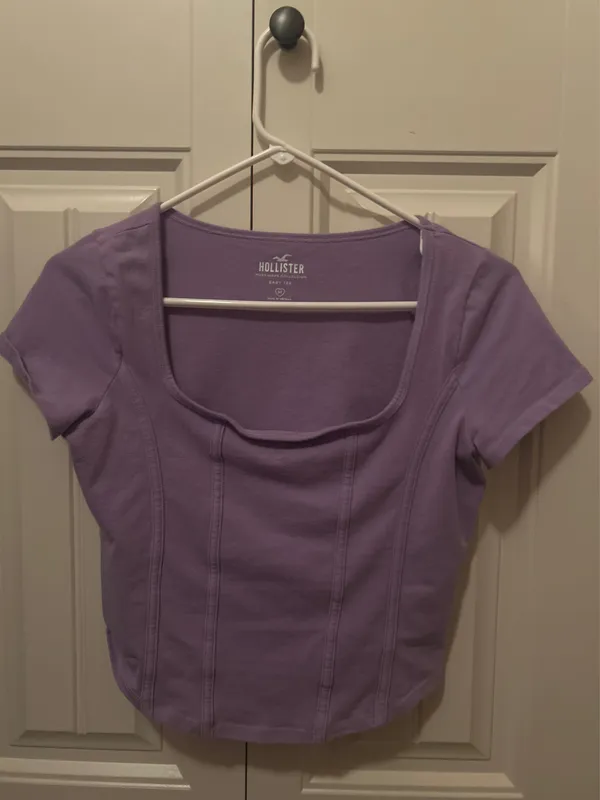 Hollister Light Purple Babydoll Top - Image 2