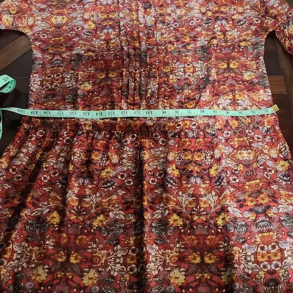 Joe Fresh -1015 vintage floral dress size 10‎ Large - Image 6