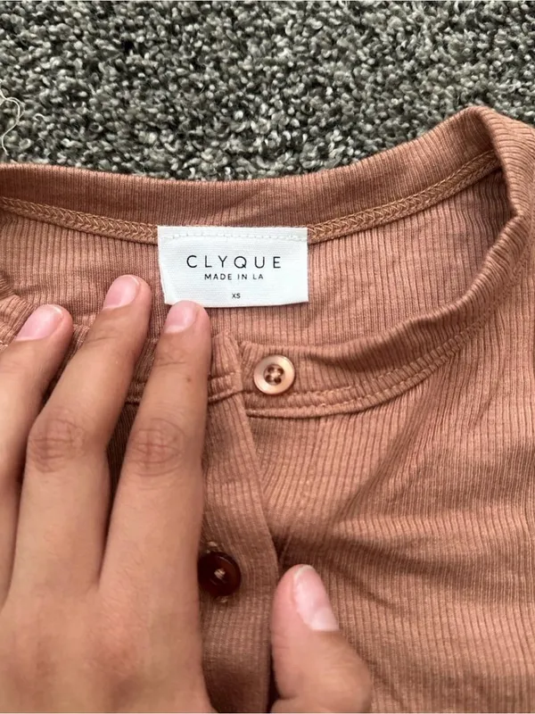 CLYQUE Brown Bodysuit Size XS 0277 - Image 3