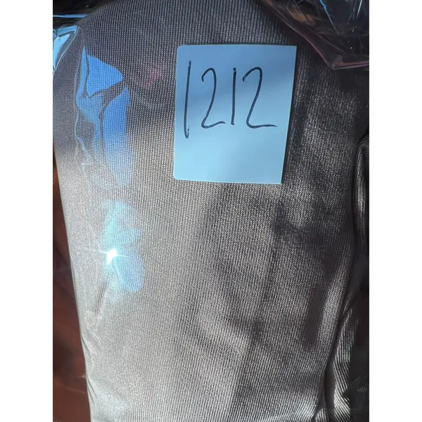 NWT! XL Cider Tan Mock Neck Long Sleeve Bodysuit Neutral Minimalist Asymmetrical - Image 6