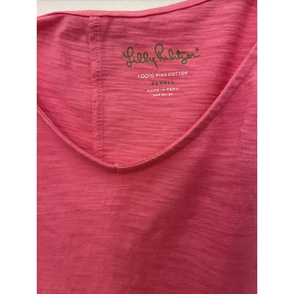 Lilly Pulitzer 100%‎ Pima Cotton 3/4 Sleeve Shift Dress Size XS Resort Cruise - Image 2