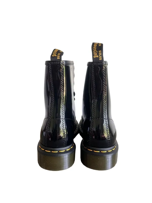 Dr. Martens NEW Women's 1460 Black Patent Lace Up Boot Size 7 #B1684 - Image 4