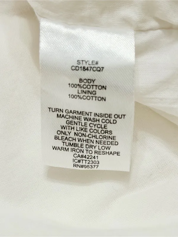Anthropologie Sanctuary Women’s Puff Sleeve Shirred Poplin Ruched Dress Size 4 - Image 5
