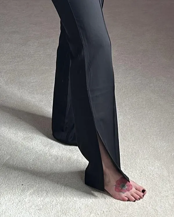 Sincerely Jules: Black Wide Leg Side Slit Dress Pants - Image 2