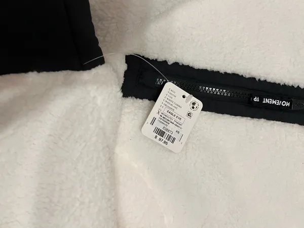 Free People Movement Mountain High Half Zip Fleece White XS - Image 2