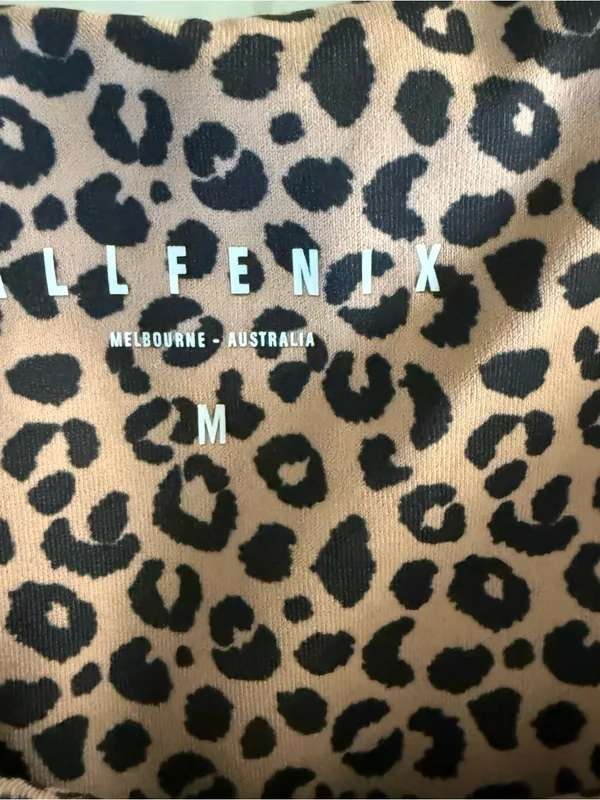 AllFenix Cheetah Sand Sports Bra. Size Medium - Image 5