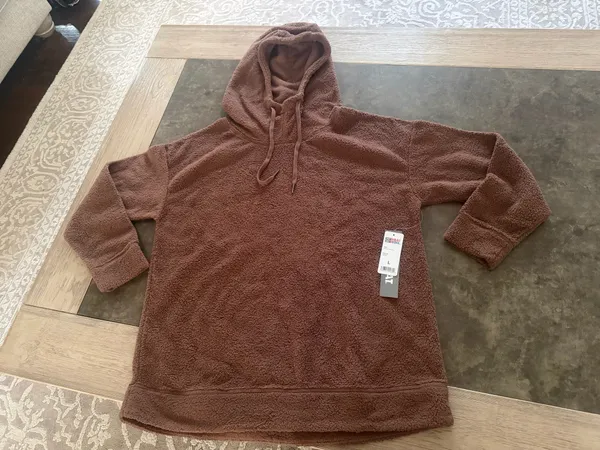32 degrees Women's Brown Fleece Hooded Jacket - Image 6