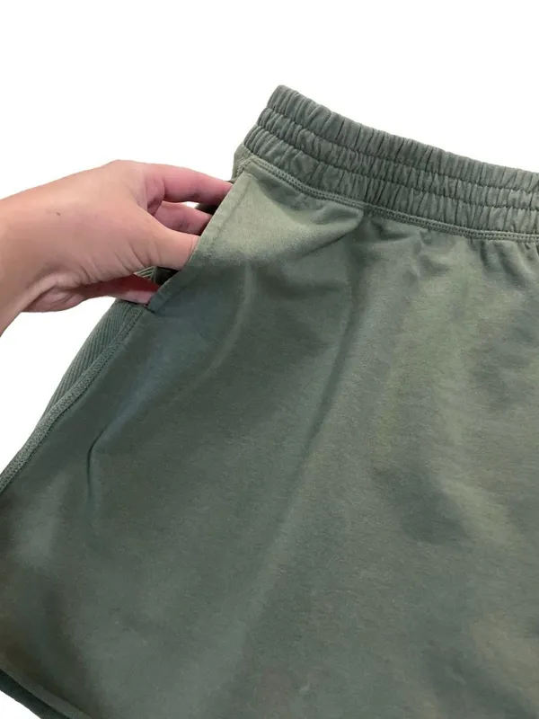 Offline by Aerie Green Skirt Size Medium Elastic Waistband Pockets Stretch Comfy - Image 3