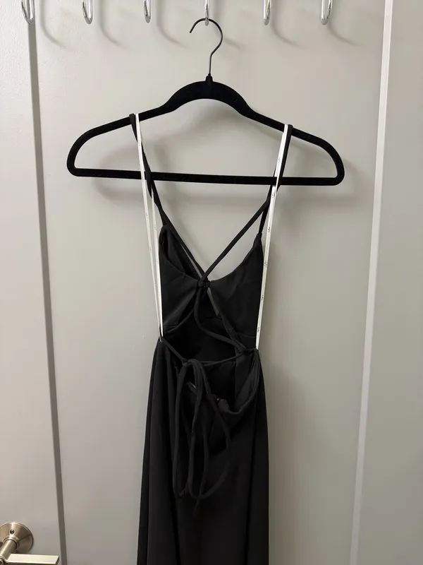 Lulus Black Bridesmaid Maxi Dress - Image 4