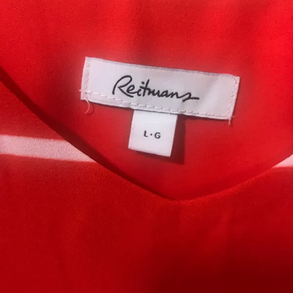 Reitmans spaghetti strap tank top SZ L Orange Size L - Image 3