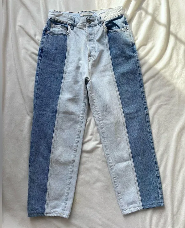 Pacsun two toned lightwash jeans - Image 4