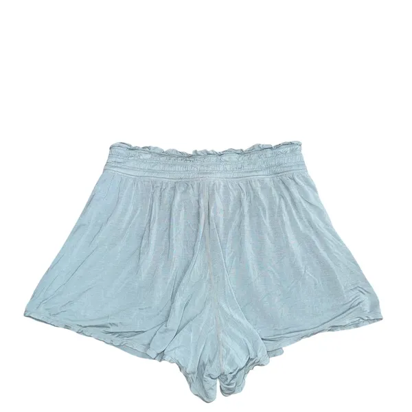 Free People FP Movement Shorts Women XS/S Blue Excellent Flowy Ruffle Smocked - Image 4