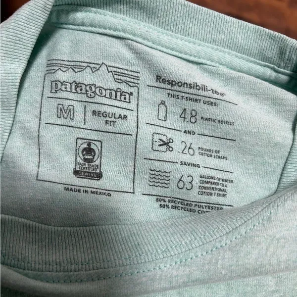 Patagonia women’s Sky Blue Adventure Tee - Image 2