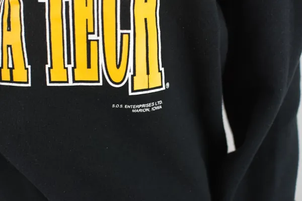 Vintage Georgia Tech Yellow Jackets Sweatshirt, Size Small - Medium - Image 8