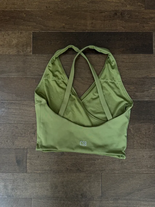 Revolve Crop shop boutique csb green Serenity Whitney Crop top sports bra - Image 5