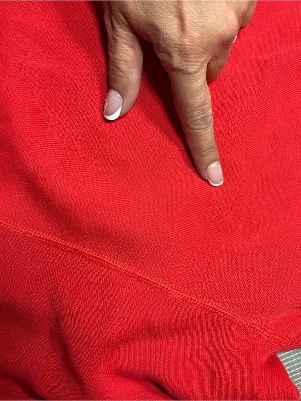 Hanes Red Crewneck Sweatshirt with Classic Label XL - Image 11