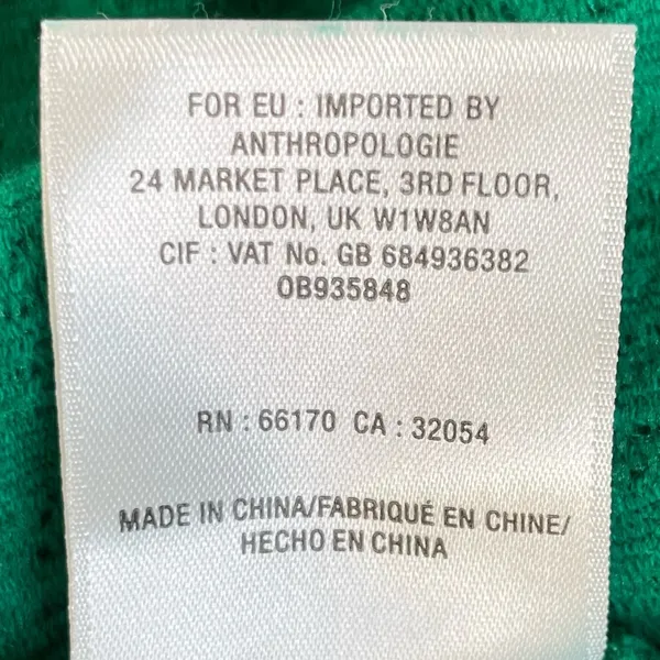 Anthropologie Off Shoulder Ruffle Green Top Sz XS - Image 11