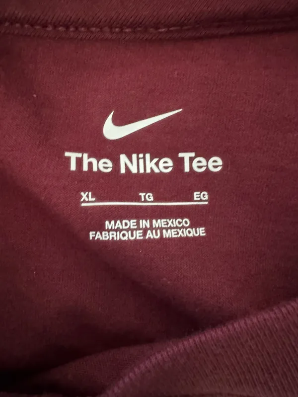 NWT The Nike Tee Deep Maroon Alabama A&M Crewneck Short Sleeve Size XL - Image 5