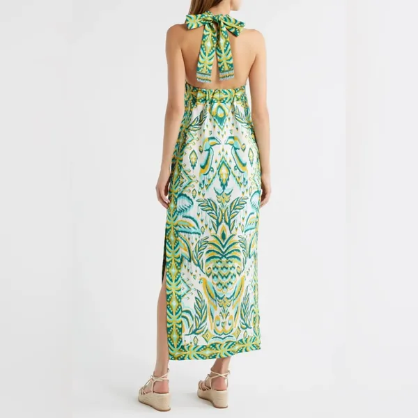 Farm Rio Tropical Tapestry Off-White Halter Neck Maxi Dress, Xxsmall, $248 - Image 10