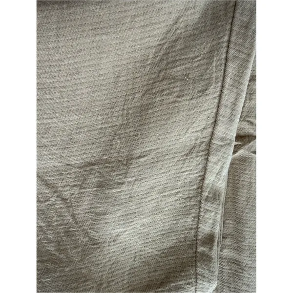 Free People Linen Blend Drawstring Pants M Beige - Image 8
