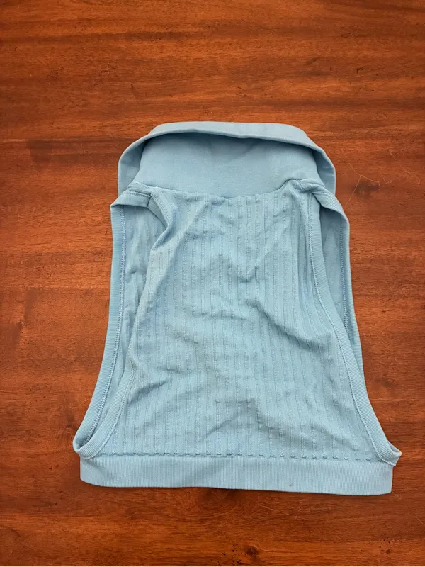 Urban Outfitters Out From Under Break Point Tank Top Medium Large Blue Collared - Image 3